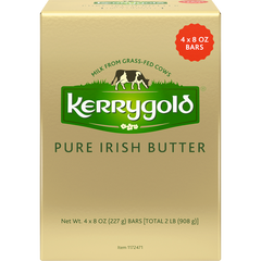 Kerrygold Pure Irish Butter, Salted, 8 oz, 4 ct