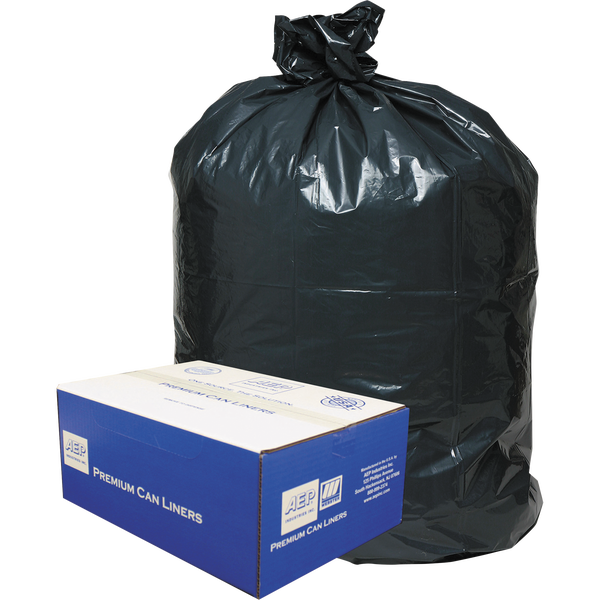 Webster Classic Trash Bags, Black, 55-60 Gallon, 100 ct