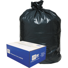 Webster Classic Trash Bags, Black, 55-60 Gallon, 100 ct