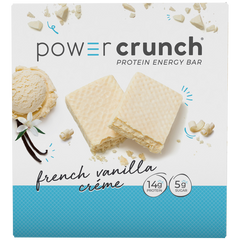 Power Crunch Protein Energy Bars, 14g Protein, French Vanilla, 1.4 oz, 12 ct