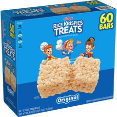 Kellogg's Rice Krispies Treats, Original, 0.78 oz, 60 ct