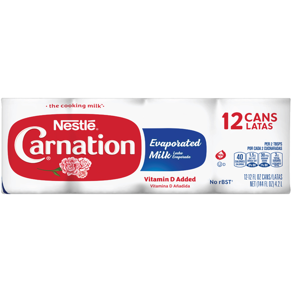 Nestle Carnation Evaporated Milk, 12 fl oz, 12 ct