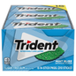 Trident Sugar Free Gum, Mint Bliss, 14 Pieces, 15 ct