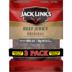 Jack Link's Beef Jerky, Original, 3.25 oz, 3 ct