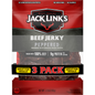 Jack Link's Beef Jerky, Peppered, 3.25 oz, 3 ct