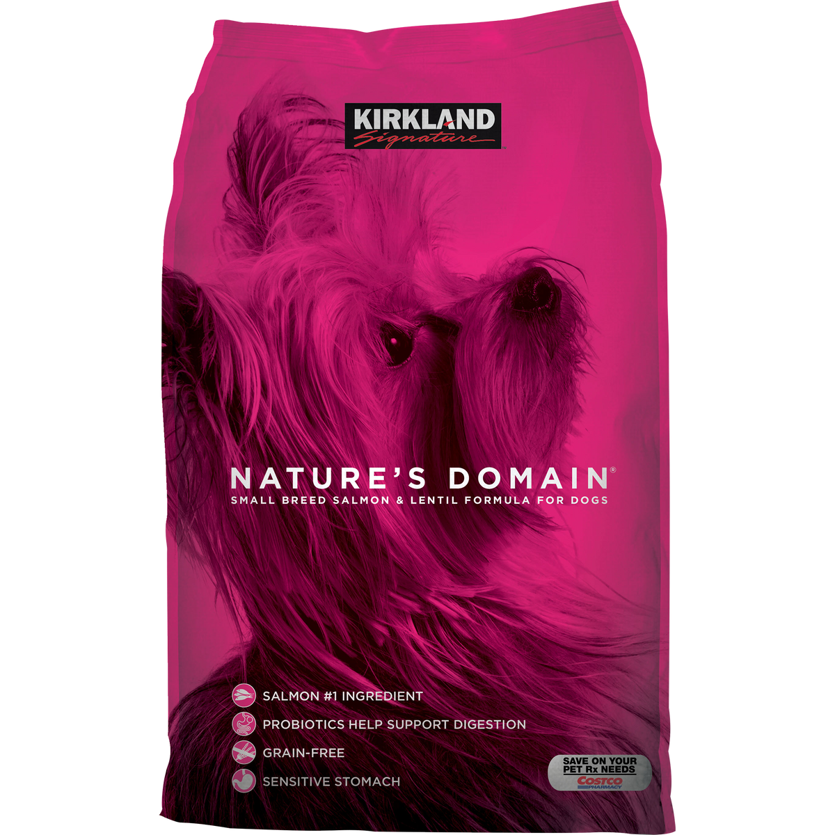 Kirkland Signature Nature's Domain Small Breed Salmon & Lentil Formula for Dogs, 20 lbs