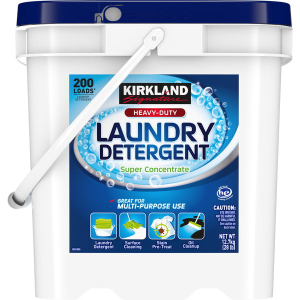 Kirkland Signature Powder Laundry Detergent, Heavy Duty, Super Concentrated, HE Compatible, 28 lbs