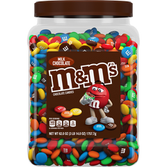 M&M'S Chocolate Candy, Milk Chocolate, 62 oz Jar