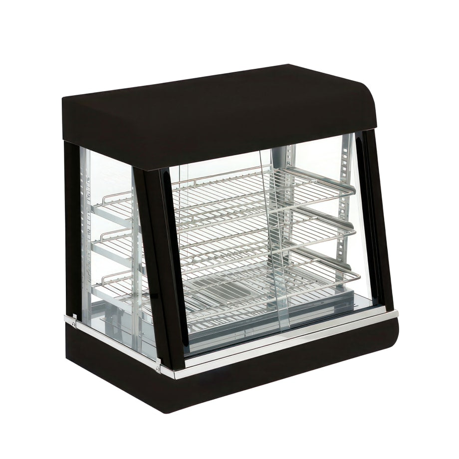 MoTak HDC26 26" Self Service Countertop Heated Display Case - (3) Shelves, 120v