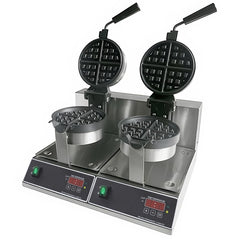 MoTak WMR7D Double Classic Belgian Waffle Maker w/ Cast Aluminum Grids, 2000W