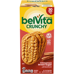 belVita Breakfast Biscuits, Cinnamon Brown Sugar, 1.76 oz, 30 ct