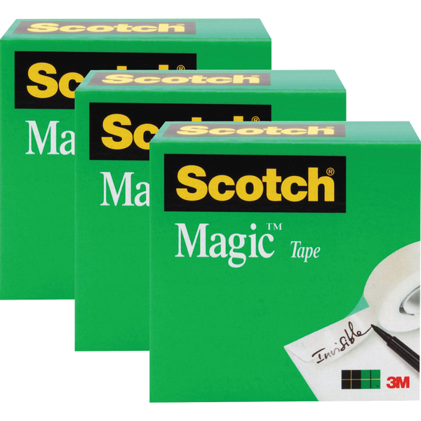 Scotch Magic Tape Refill, 1" x 216', 3 ct