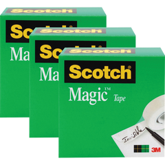 Scotch Magic Tape Refill, 1" x 216', 3 ct