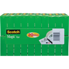 Scotch Magic Tape Refill, 3/4" x 1000", 20 ct