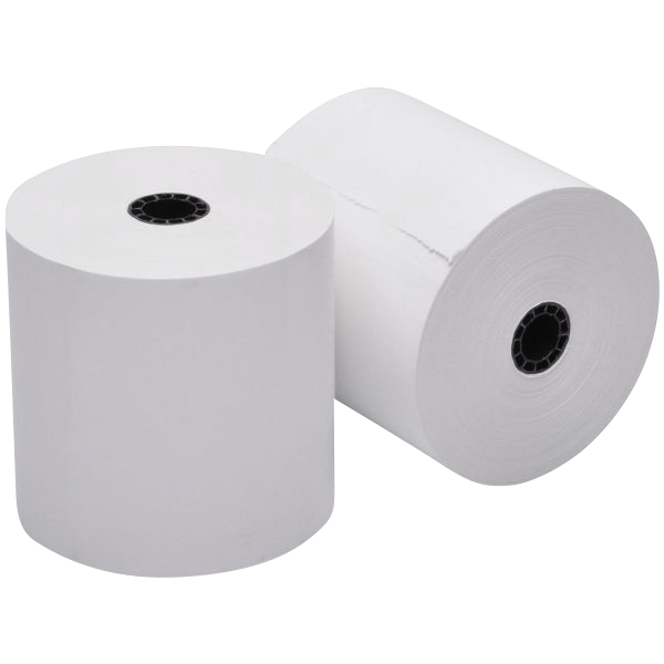 Iconex Thermal Cash Register/POS Paper Roll, White, 3-1/8" x 230', 10 Rolls