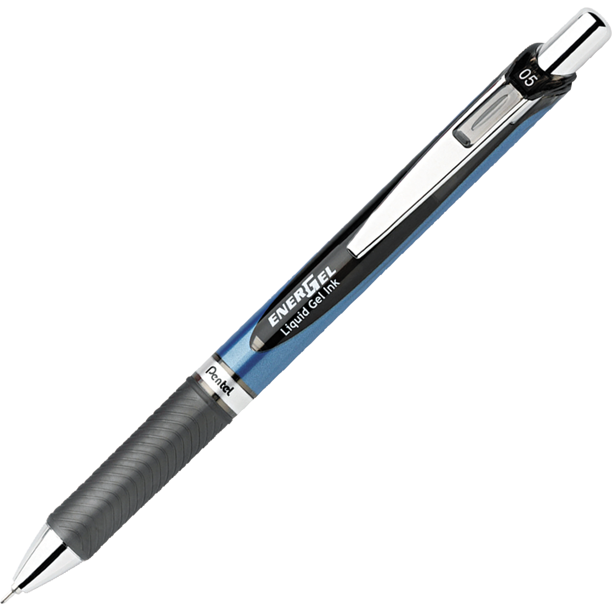 Pentel EnerGel Deluxe RTX Retractable Gel Pen, Fine Point 0.5mm, Black Ink, 6 ct