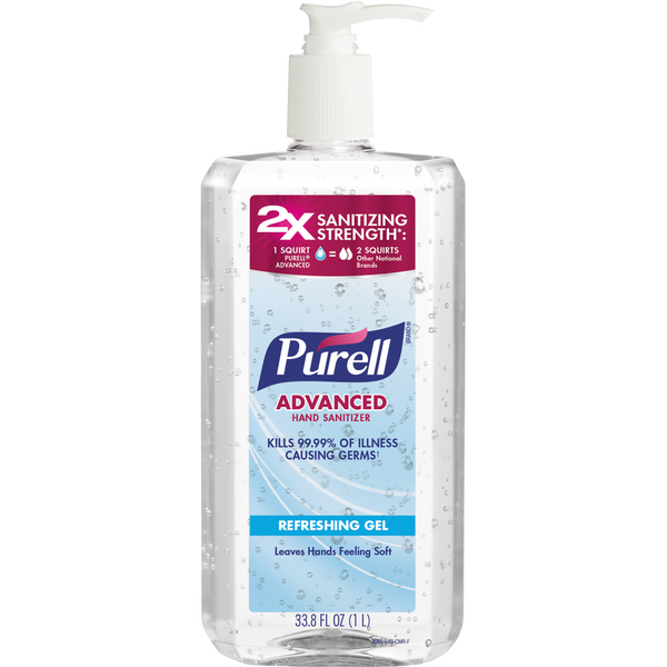 PURELL Advanced Hand Sanitizer Refreshing Gel, 33.8 fl oz