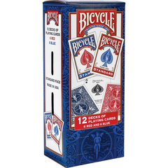 Bicycle Standard Playing Cards, Red and Blue, 12 Decks