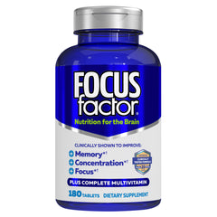 FOCUSfactor Nutrition for the Brain Dietary Supplement, 180 Tablets