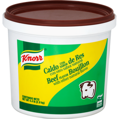 Knorr Beef Flavor Bouillon, Caldo con Sabor de Res, 4.4 lbs