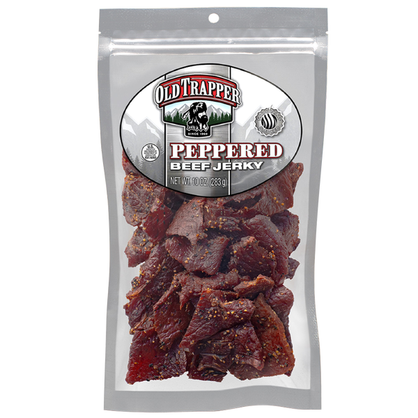 Old Trapper Beef Jerky, Peppered, 10 oz