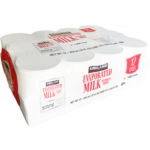 Kirkland Signature Evaporated Milk, 12 fl oz, 12 ct