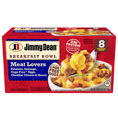 Jimmy Dean Breakfast Bowl, Meat Lovers, 7 oz, 8 ct