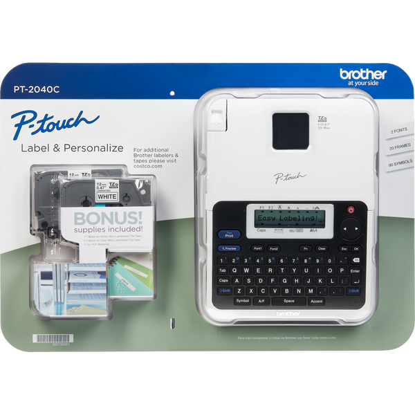 Brother P-Touch PT-2040C Label Maker with Supplies