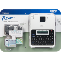 Brother P-Touch PT-2040C Label Maker with Supplies