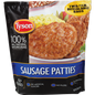 Tyson 100% All Natural Sausage Patties, 4 lbs