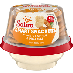 Sabra Hummus with Pretzels Cup, Classic, 4.56 oz, 12 ct