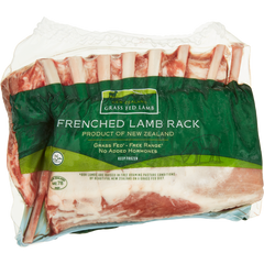 New Zealand Halal Frenched Lamb Rack, 3 lb avg wt