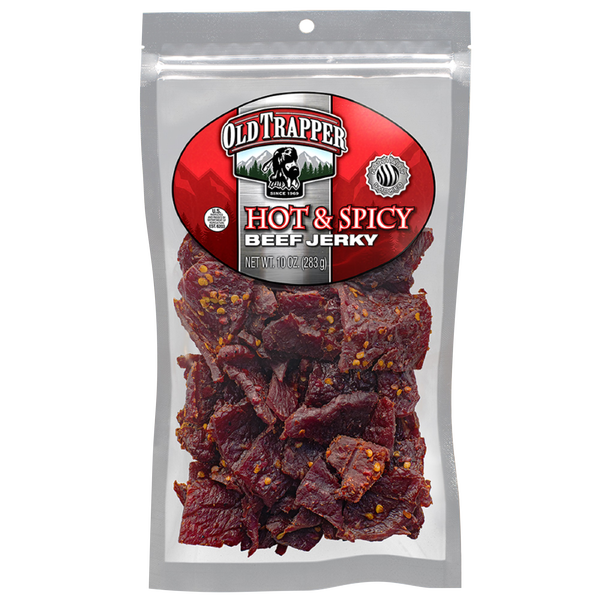 Old Trapper Beef Jerky, Hot & Spicy, 10 oz