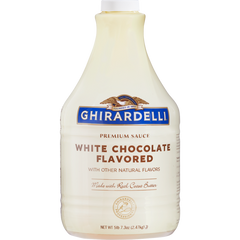 Ghirardelli Premium Sauce, White Chocolate, 87.3 oz