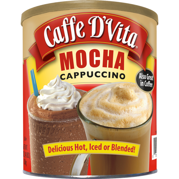 Caffe D'Vita Hot or Iced Cappuccino Drink Mix, Mocha, 4 lbs