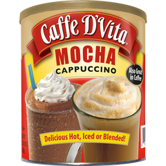 Caffe D'Vita Hot or Iced Cappuccino Drink Mix, Mocha, 4 lbs