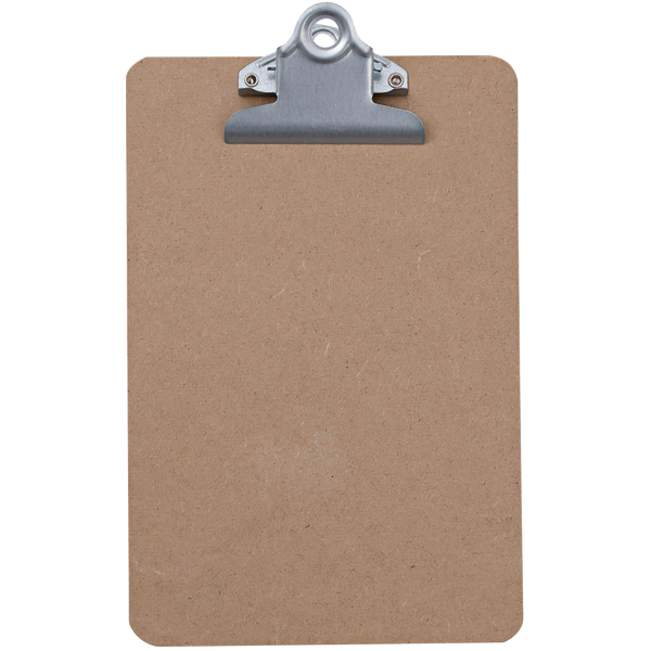 Universal Memo Clipboard, 3/4" Capacity, Holds 5" x 8", Brown