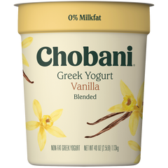 Chobani Blended Greek Yogurt, Vanilla, 40 oz