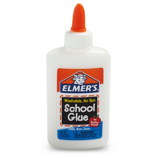 Elmer's Washable School Glue, White, 4 fl oz