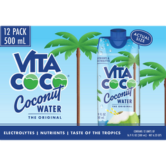 Vita Coco Coconut Water, Original, 16.9 fl oz, 12 ct