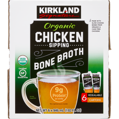 Kirkland Signature Organic Chicken Bone Broth 32 fl oz, 6 ct