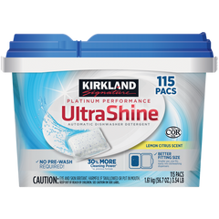 Kirkland Signature Ultra Shine Pacs, Lemon Citrus Scent, 115 ct