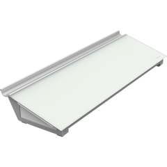 Quartet Glass Dry Erase Desktop Computer Pad, 18" x 6", White