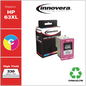 Innovera Remanufactured F6U63AN (HP 63XL) Ink Cartridge, High Yield, Tri-Color