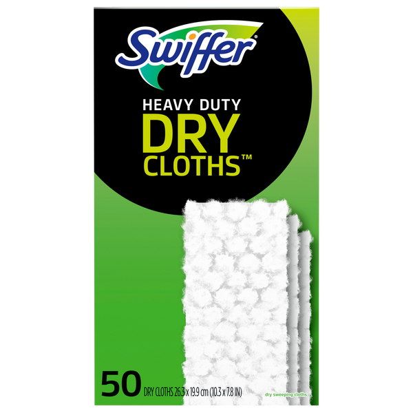 Swiffer Heavy Duty Dry Cloth Refills, 50 ct