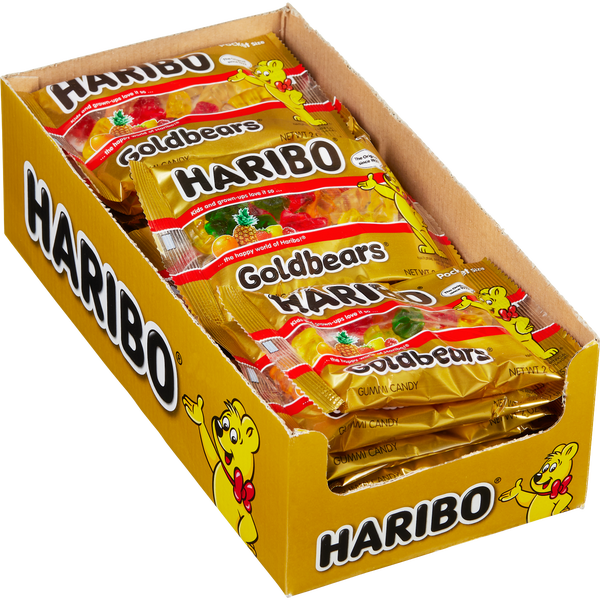 Haribo Goldbears Gummi Candy, 2 oz, 24 ct