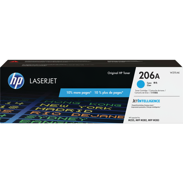 HP 206A Toner Cartridge, Cyan