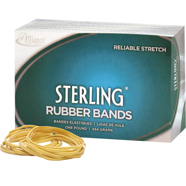 Alliance Sterling Rubber Bands, Size 117, 250 Bands, 3 ct