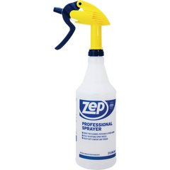 Zep Professional Spray Bottle with Trigger Sprayer, 32 oz, Clear Plastic, 3 ct