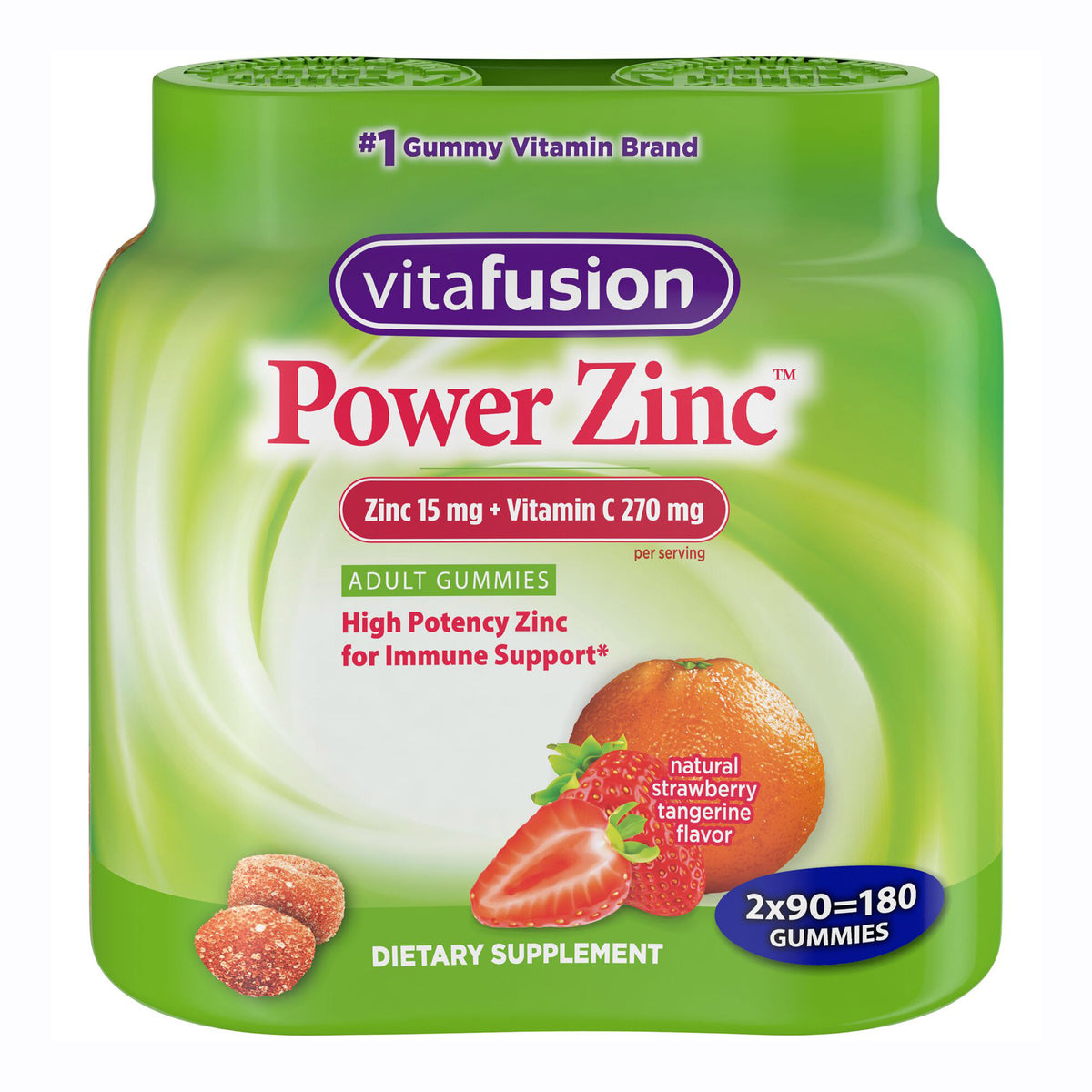 vitafusion Power Zinc 15 mg, 180 Gummies